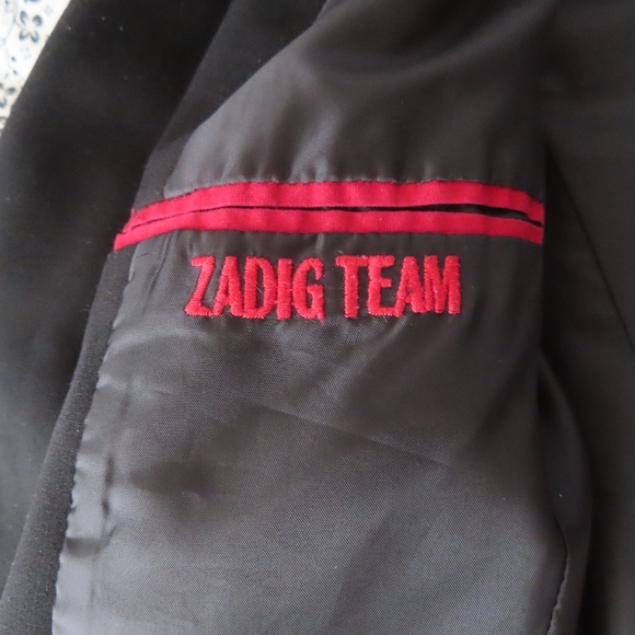 Zadig & Voltaire women Deluxe jacket blazer black sz SMALL - Picture 4 of 7